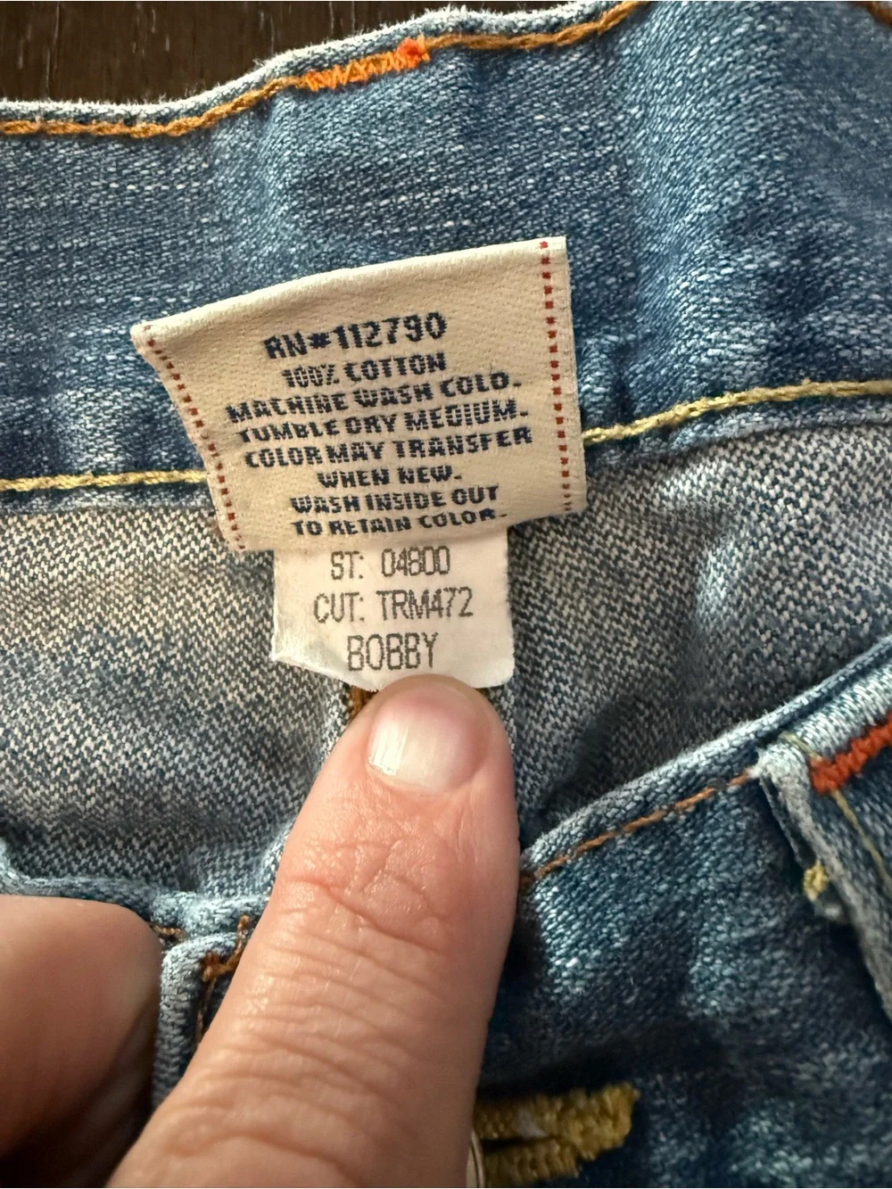 True Religion Y2K Men's Bobby Boot Cut Light Blue Jeans Size 34x32